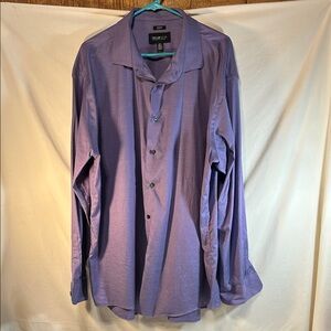 Awareness Kenneth Cole Men's Casual Purple Button Down Shirt